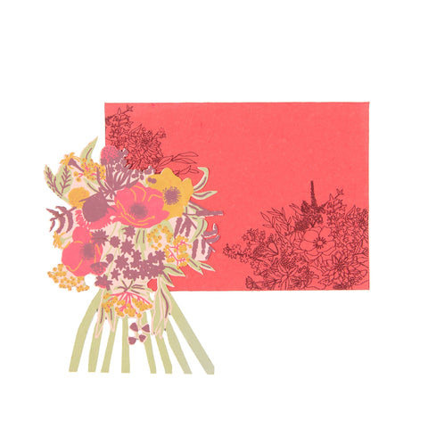 EAST END PRESS GREETING CARD Peony Bouquet