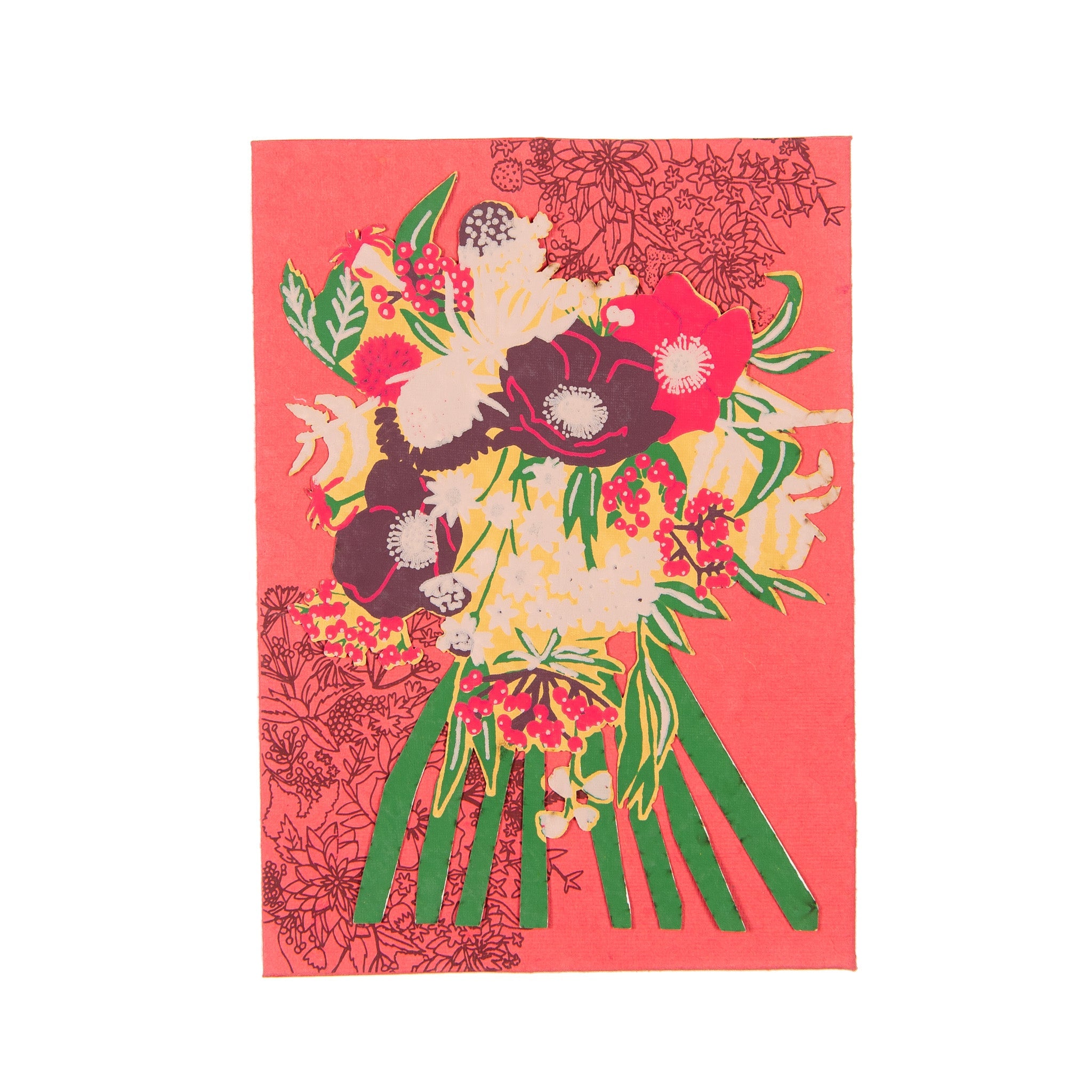 EAST END PRESS GREETING CARD Peony Bouquet
