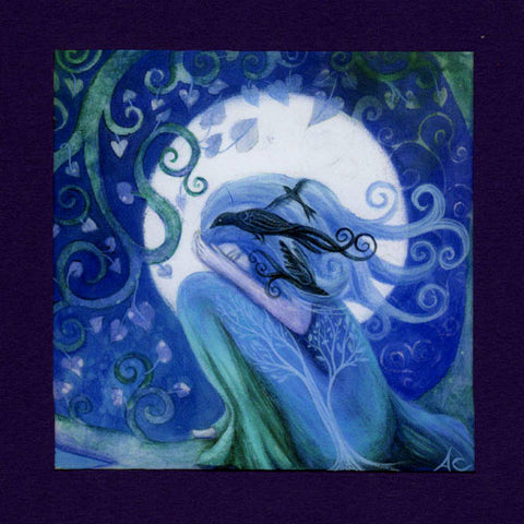 PAGAN WICCAN GREETING CARD Prayer GODDESS AMANDA CLARK