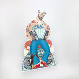 SARAH YOUNG DIE CUT 3D GREETING CARD Concertina Bert the Sailor
