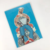 SARAH YOUNG DIE CUT 3D GREETING CARD Concertina Bert the Sailor