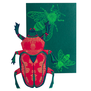 EAST END PRESS GREETING CARD Scarab Beetle