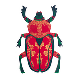 EAST END PRESS GREETING CARD Scarab Beetle