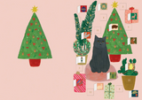 ROGER LA BORDE 'Chou Chou Christmas Cat' ADVENT CALENDAR CARD