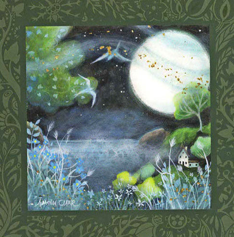 PAGAN WICCAN GREETING CARD Seamist & Moon GODDESS Celtic AMANDA CLARK