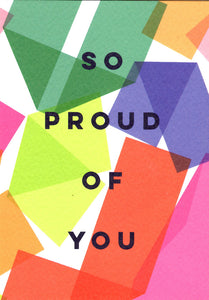 GREETING CARD So Proud of You THE COMPLETIST