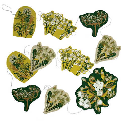 EAST END PRESS PAPER GARLAND Spring Hedgerow