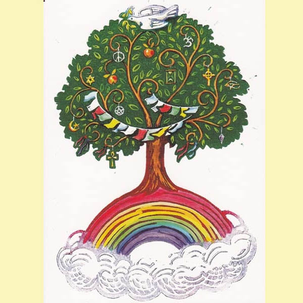 PAGAN WICCAN GREETING CARD Peace Tree CELTIC Goddess TREE OF LIFE HEDINGHAM FAIR