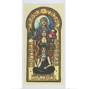 PAGAN WICCAN GREETING CARD Triple GODDESS Mother Maiden Crone HEDINGHAM FAIR