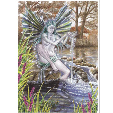 PAGAN WICCAN GREETING CARD Water Spirit WENDY ANDREW Birthday GODDESS