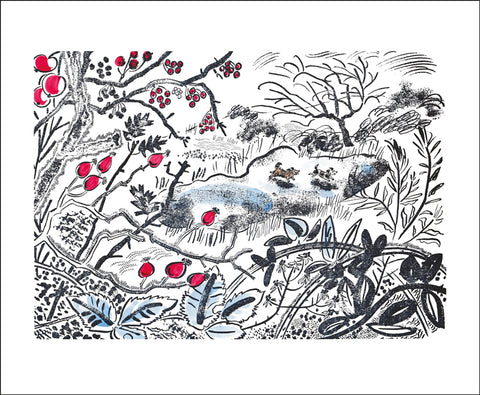 YULE CHRISTMAS GREETING CARD Winter Walks EMILY SUTTON
