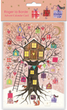 ROGER LA BORDE 'Christmas Tree House' ADVENT CALENDAR CARD