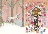 ROGER LA BORDE 'Christmas Tree House' ADVENT CALENDAR CARD