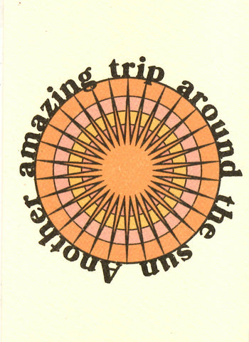 GREETING CARD Another Amazing Trip Around the Sun CAI & JO