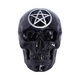 BLACK MAGIC PENTAGRAM SKULL HEAD FIGURE