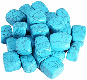 BLUE HOWLITE Crystal Tumblestones