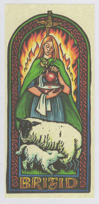 PAGAN WICCAN GREETING CARD Brigid Imbolc NORSE GODS Vikings RAGNAROK HEDINGHAM FAIR