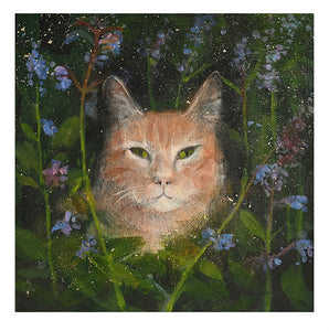 PAGAN WICCAN GREETING CARD The Catnip Lover CATHERINE HYDE