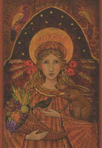 PAGAN WICCAN GREETING CARD Ceres WENDY ANDREW