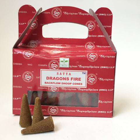 SATYA DRAGONS FIRE BACKFLOW INCENSE CONES