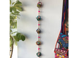 HANGING INDIAN ELEPHANTS IN 5 HOOPS DECORATION/MOBILE