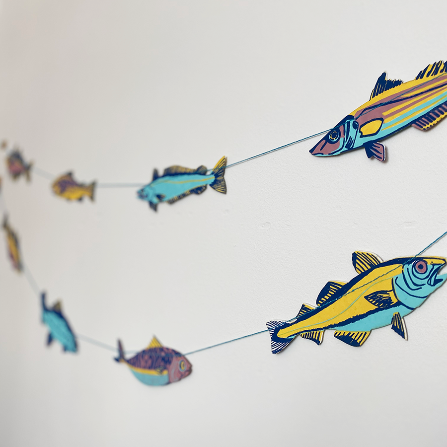 EAST END PRESS PAPER GARLAND Fish