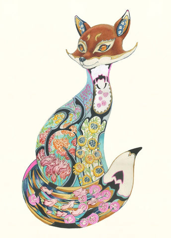 PAGAN WICCAN FINE ART GREETING CARDS Fox DM COLLECTION