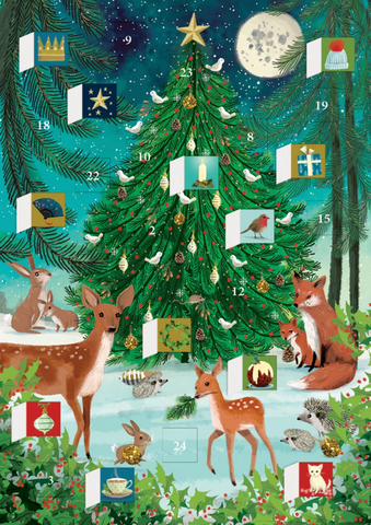 ROGER LA BORDE 'Heart of the Forest' ADVENT CALENDAR CARD