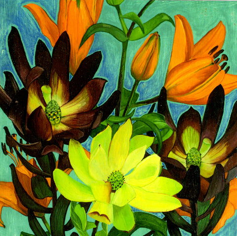 FINE ART GREETING CARD Hot House GEORGIA COX