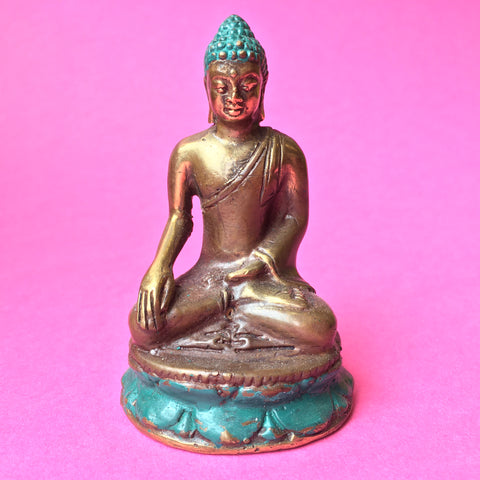 BRASS BUDDHA FIGURE
