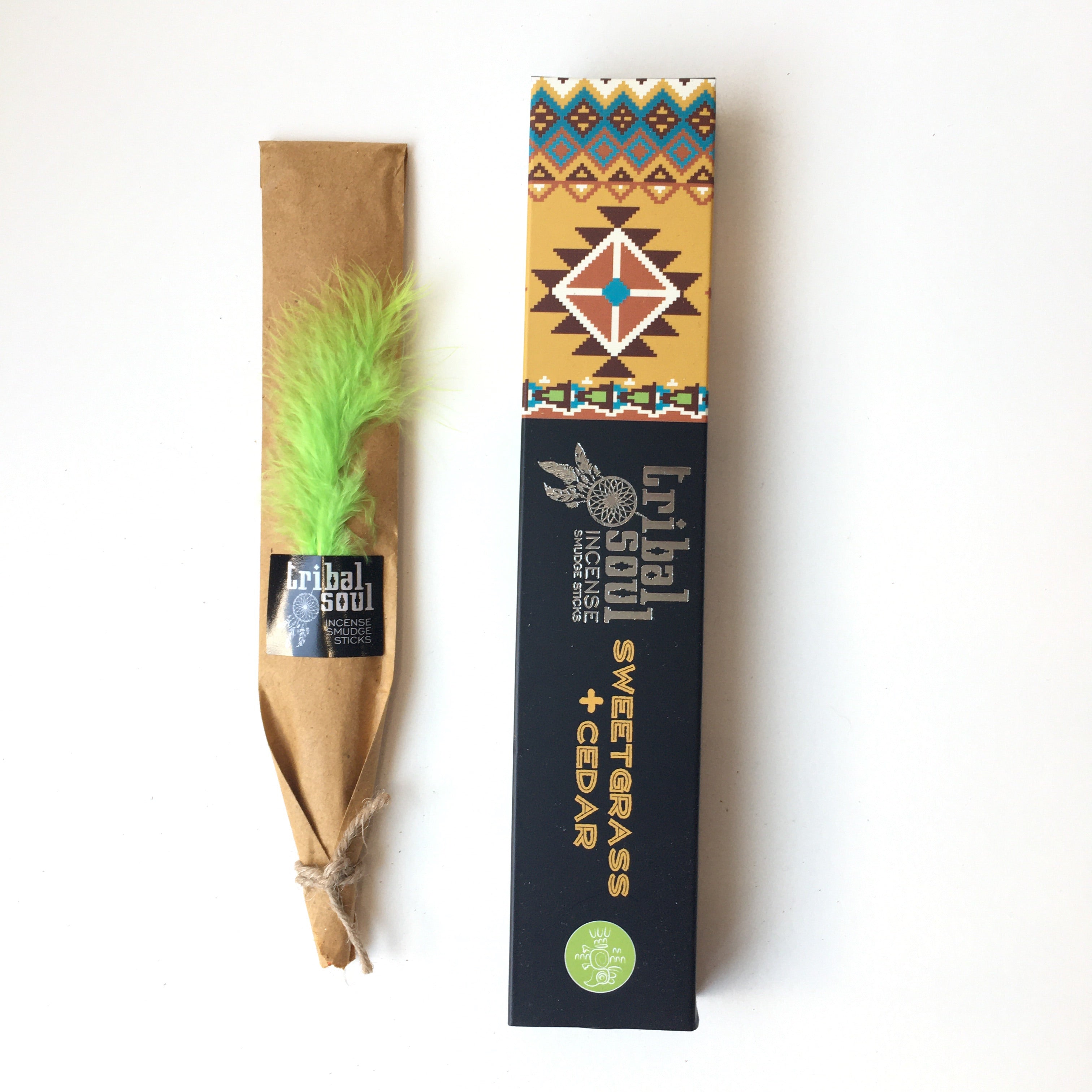 TRIBAL SOUL Sweetgrass & Cedar INCENSE STICKS