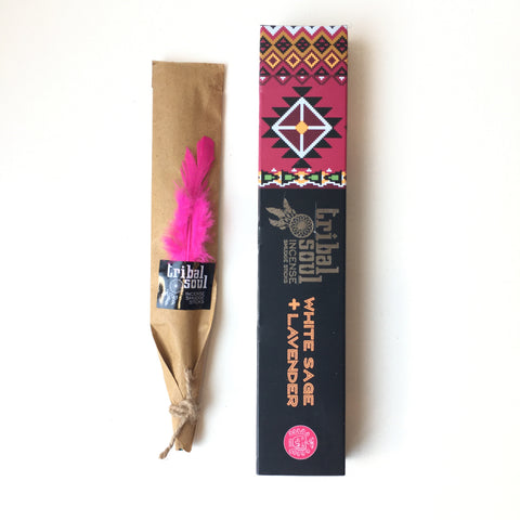 TRIBAL SOUL White Sage & Lavender INCENSE STICKS