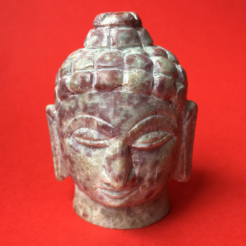 SOAPSTONE BUDDHA HEAD FIGURE