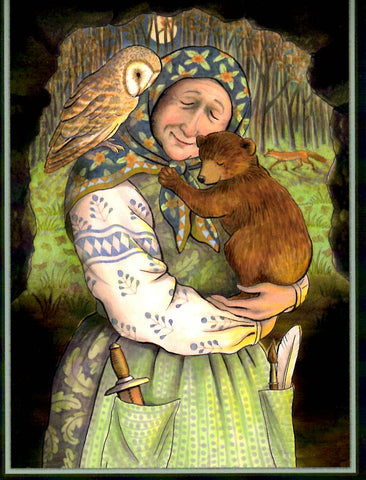 PAGAN WICCAN GREETING CARD In the Cave of Dreams WENDY ANDREW