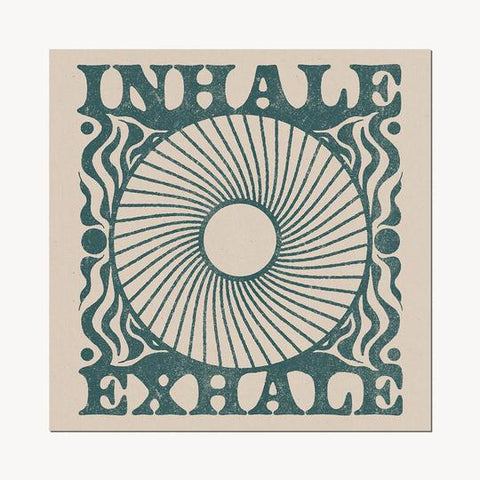12 x 12 Inhale Exhale WALL PRINT CAI & JO