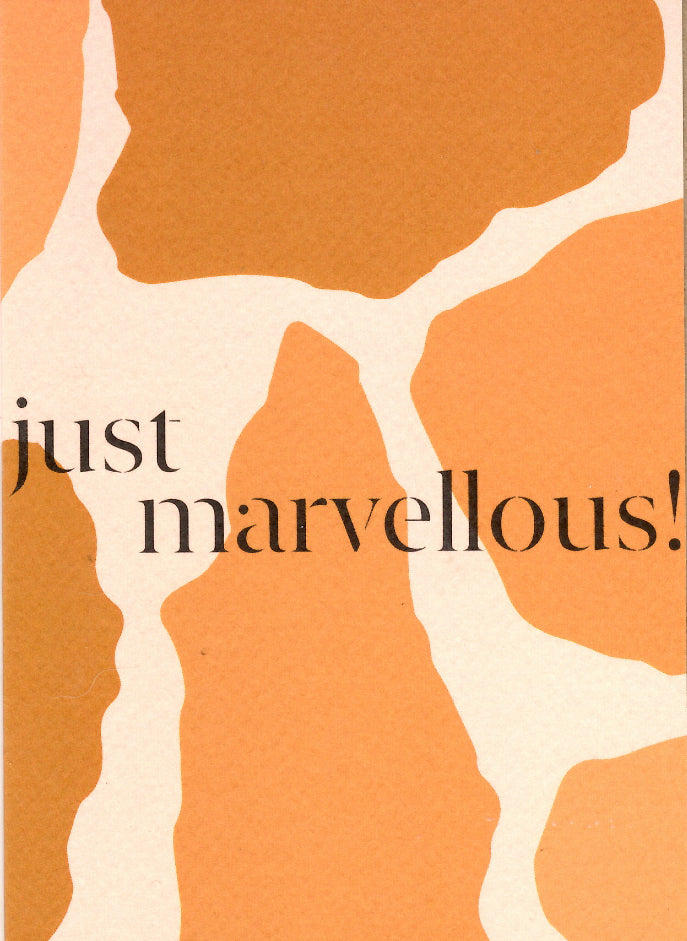 GREETING CARD Just Marvellous! THE COMPLETIST