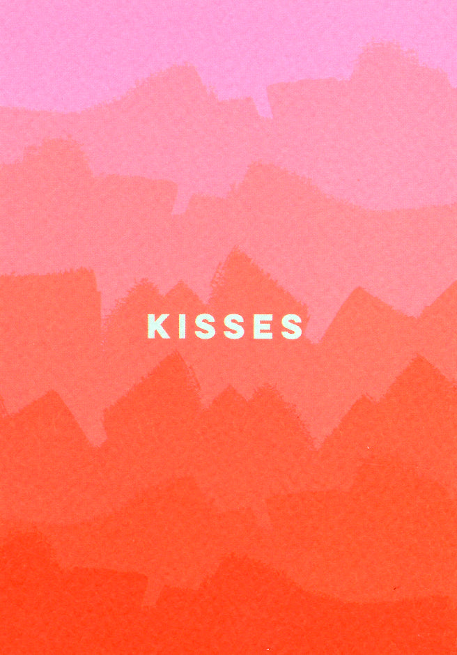 VALENTINE GREETING CARD Kisses THE COMPLETIST