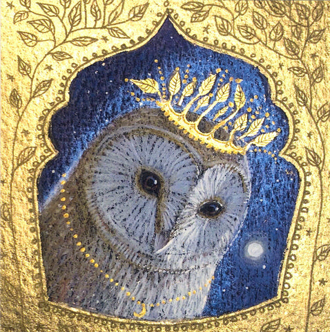 PAGAN WICCAN GREETING CARD Leaf Crown HANNAH WILLOW