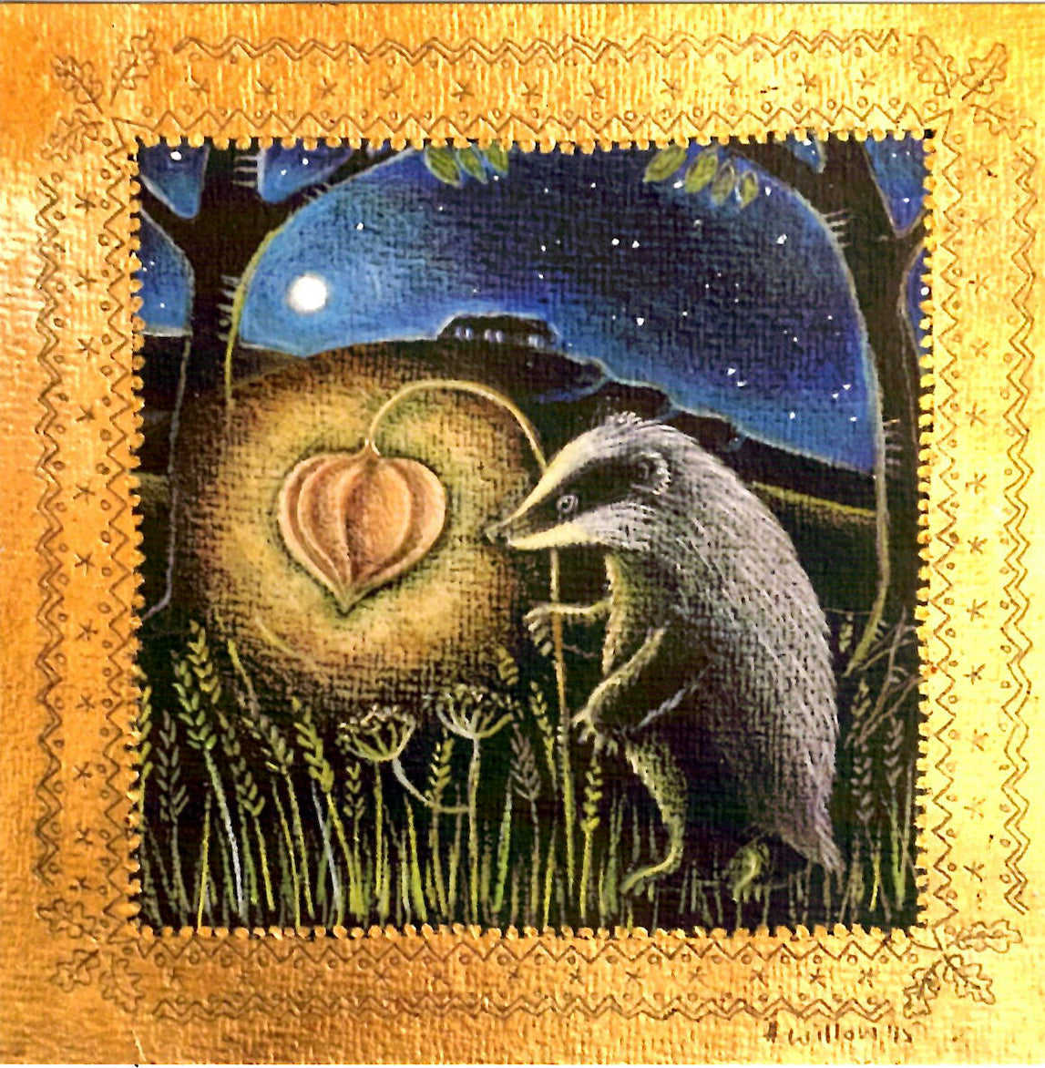 PAGAN WICCAN GREETING CARD Magic Lantern HANNAH WILLOW