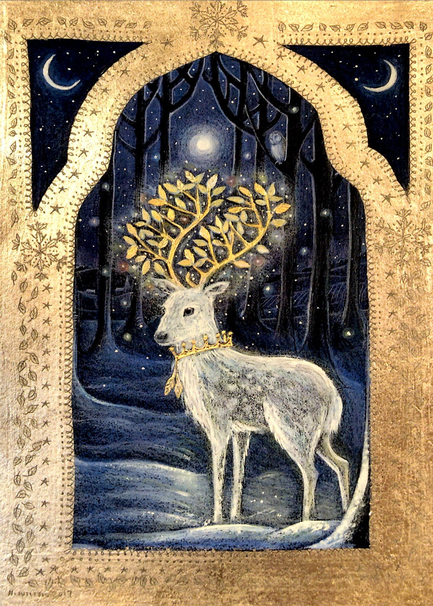 PAGAN WICCAN GREETING CARD Midwinter HANNAH WILLOW