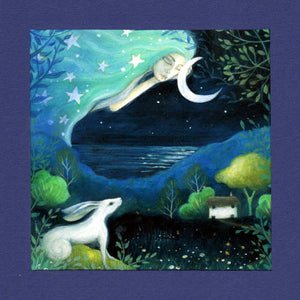 PAGAN WICCAN GREETING CARD Moon Dream AMANDA CLARK