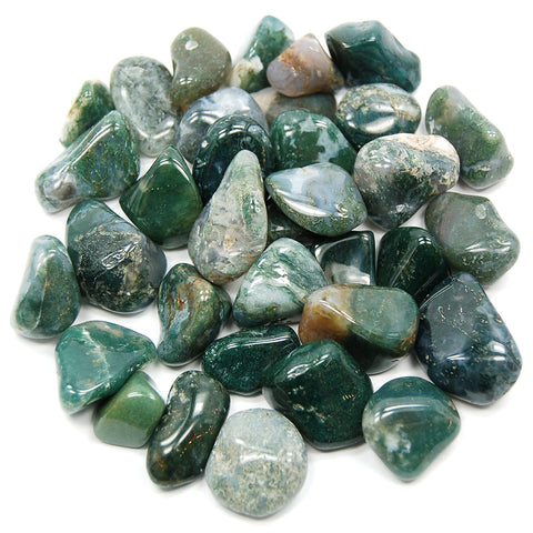 MOSS AGATE Crystal Tumblestones