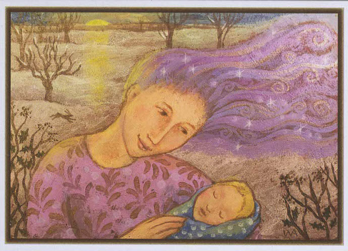 PAGAN WICCAN GREETING CARD Mother Love WENDY ANDREW