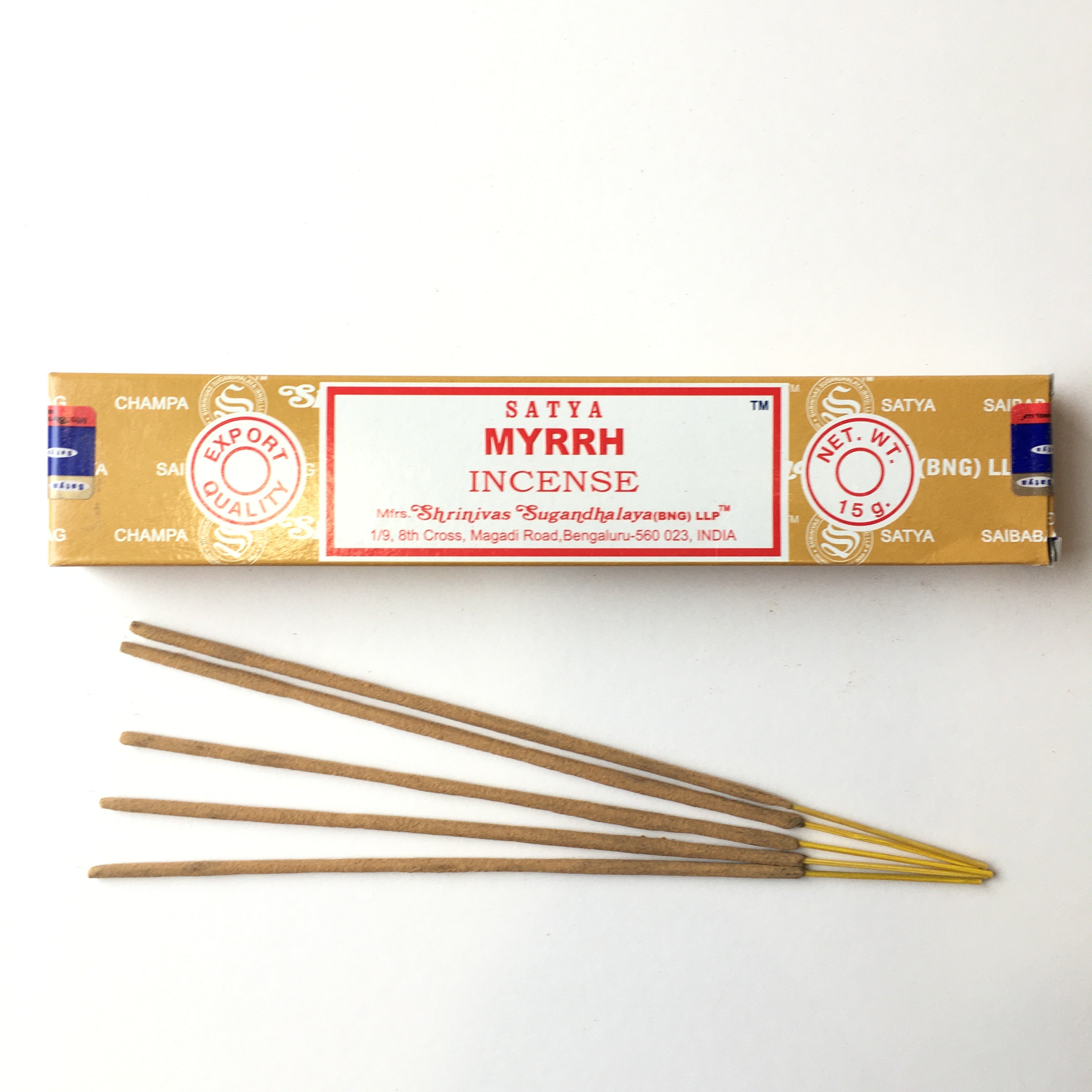 MYRRH SATYA NAG CHAMPA INCENSE STICKS