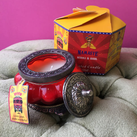 SCENTED CANDLE Neroli & Basil GREAT INDIAN CARAVAN