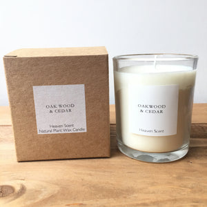 SCENTED CANDLE Oak Wood & Cedar 20 CL HEAVEN SCENT