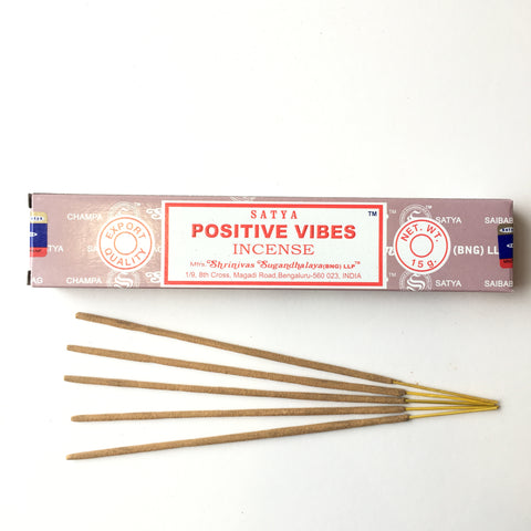 POSITIVE VIBES SATYA NAG CHAMPA INCENSE STICKS