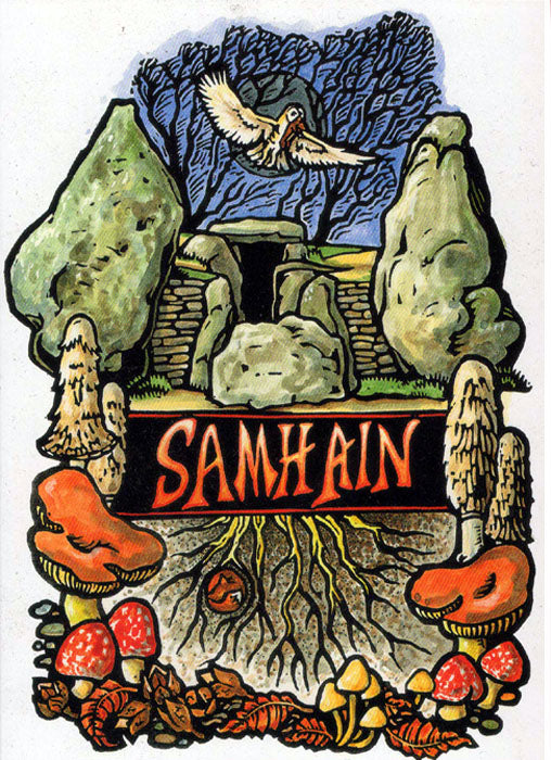 HALLOWEEN, SAMHAIN GREETING CARD 31st October Pagan CELTIC SABBAT HEDINGHAM FAIR