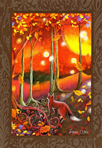 SAMHAIN HALLOWEEN FESTIVAL GREETING CARD Celtic PAGAN AMANDA CLARK