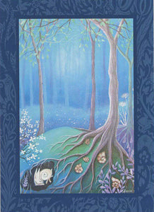 PAGAN WICCAN GREETING CARD Sleeping GODDESS AMANDA CLARK